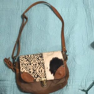 Myra bag cow print purse